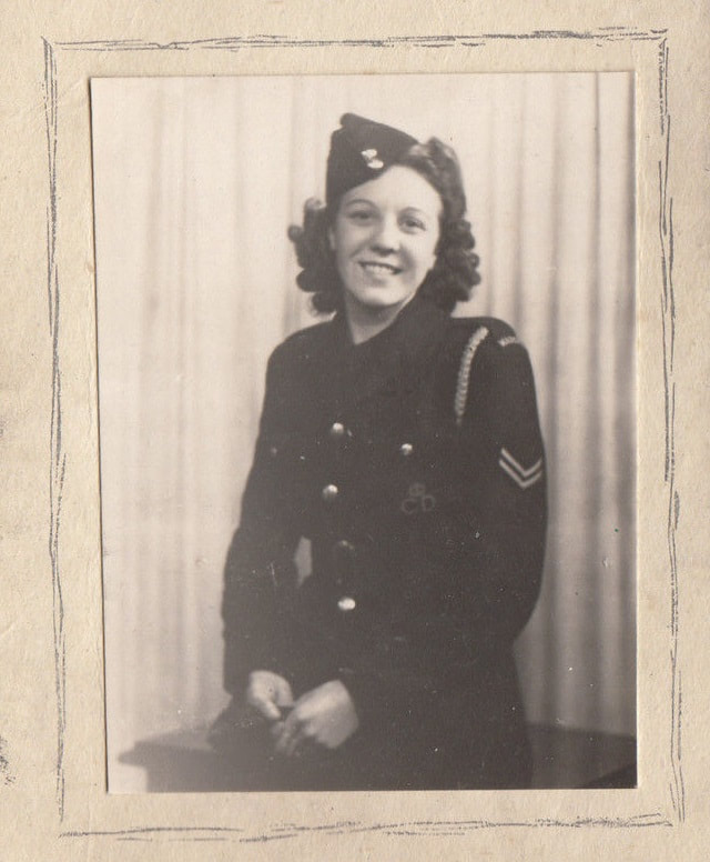 1944 Studio Portrait Of A WW2 ARP Warden