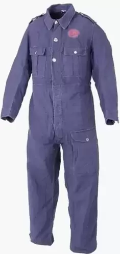 Early WW2 blue bluette overalls (Image IWM)