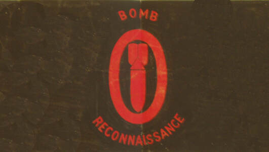 Short-lived red and black Bomb Reconnaissance armband