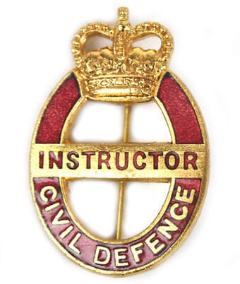 Civil Defence Corps Gold Instructor Badge
