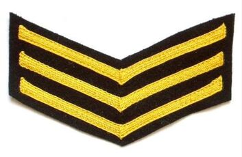 Civil Defence Corps sleeve rank chevrons