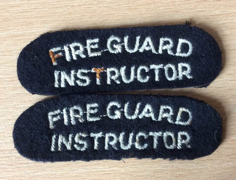Fire Guard Instructor shoulder title