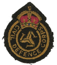 Civil Defence Corps Breast and Beret Badge (Isle of Man)