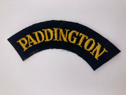 Paddington Civil Defence Area Title / Shoulder Flash