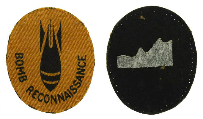 WW2 Civil Defence Bomb Reconnaissance Sleeve Badge