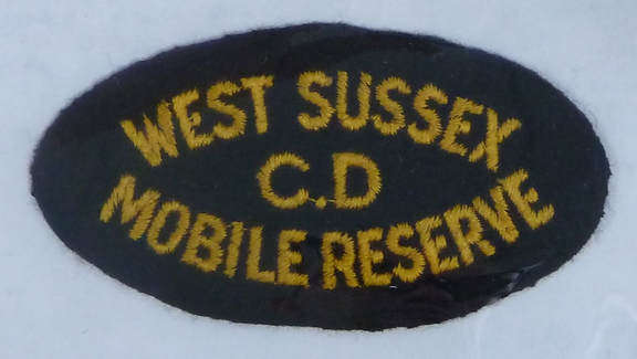 West Sussex Civil Defence Mobile Reserve shoulder title