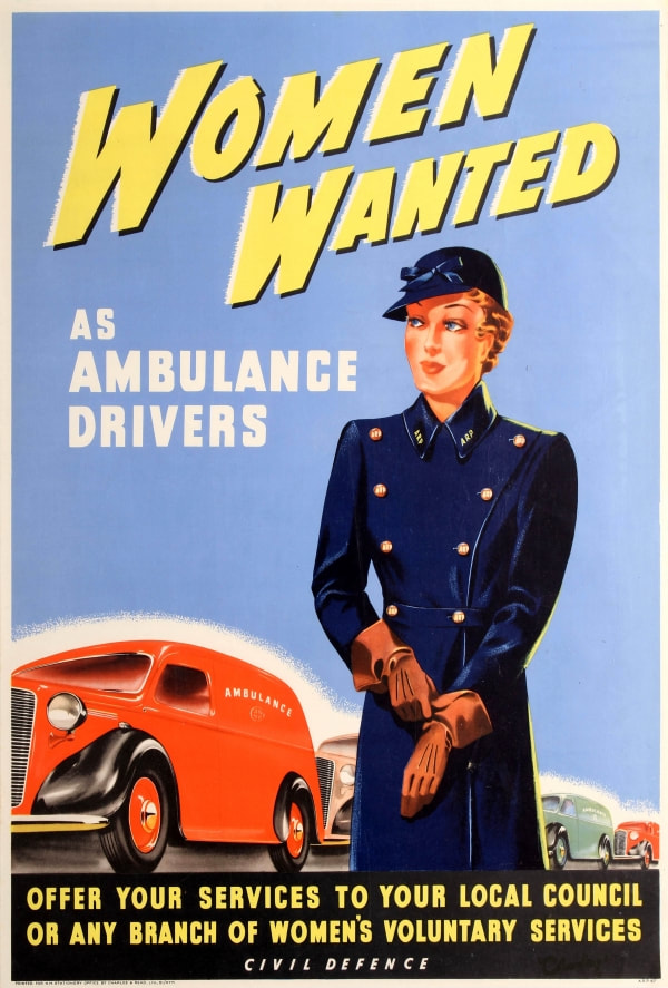 WW2 Ambulance Driver Recruitment Poster