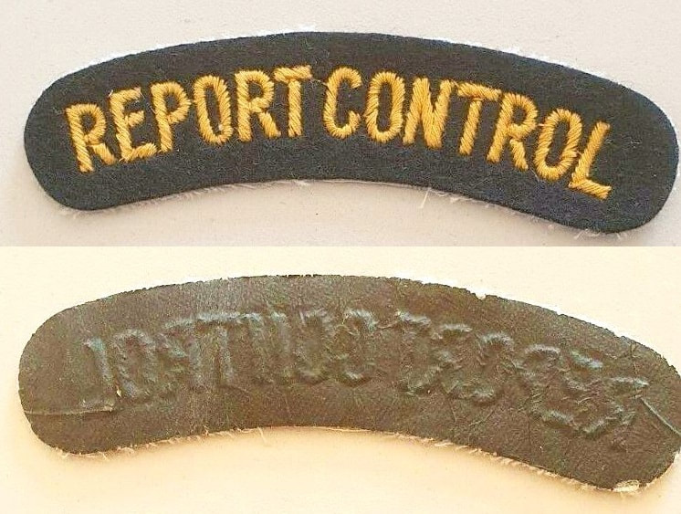 WW2 ARP / Civil Defence Report & Control Shoulder Title Variant
