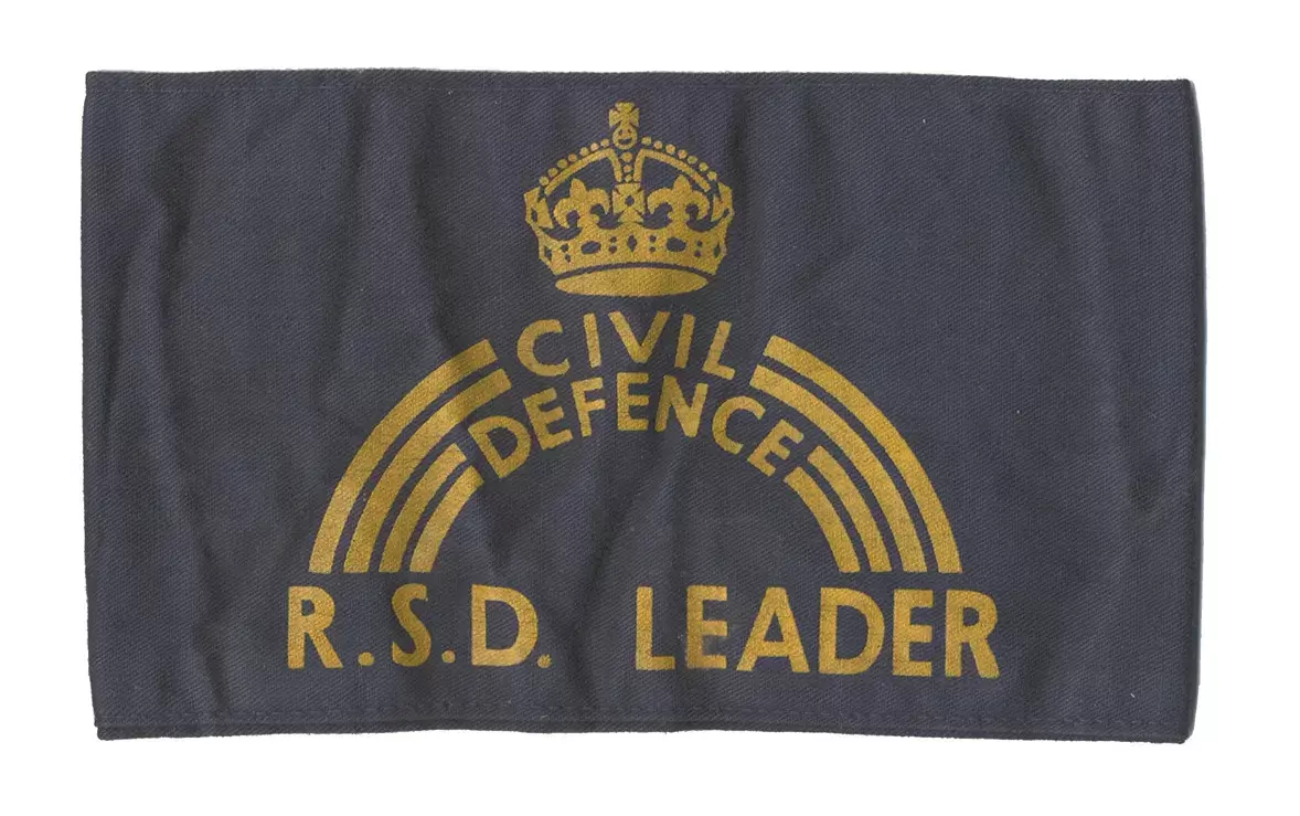 Civil Defence RSD Leader Armband - Rescue, Shoring & Demolition