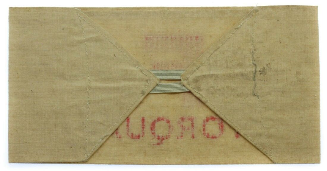 WW2 SFP Torquay - Supplementary Fire Party - Armband Rear