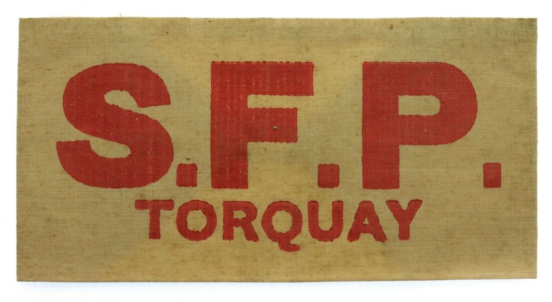 WW2 SFP Torquay - Supplementary Fire Party - Armband