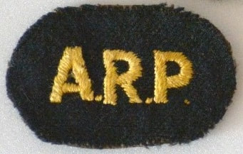 WW2 ARP Trained St John Ambulance Brigade Sleeve Badge.