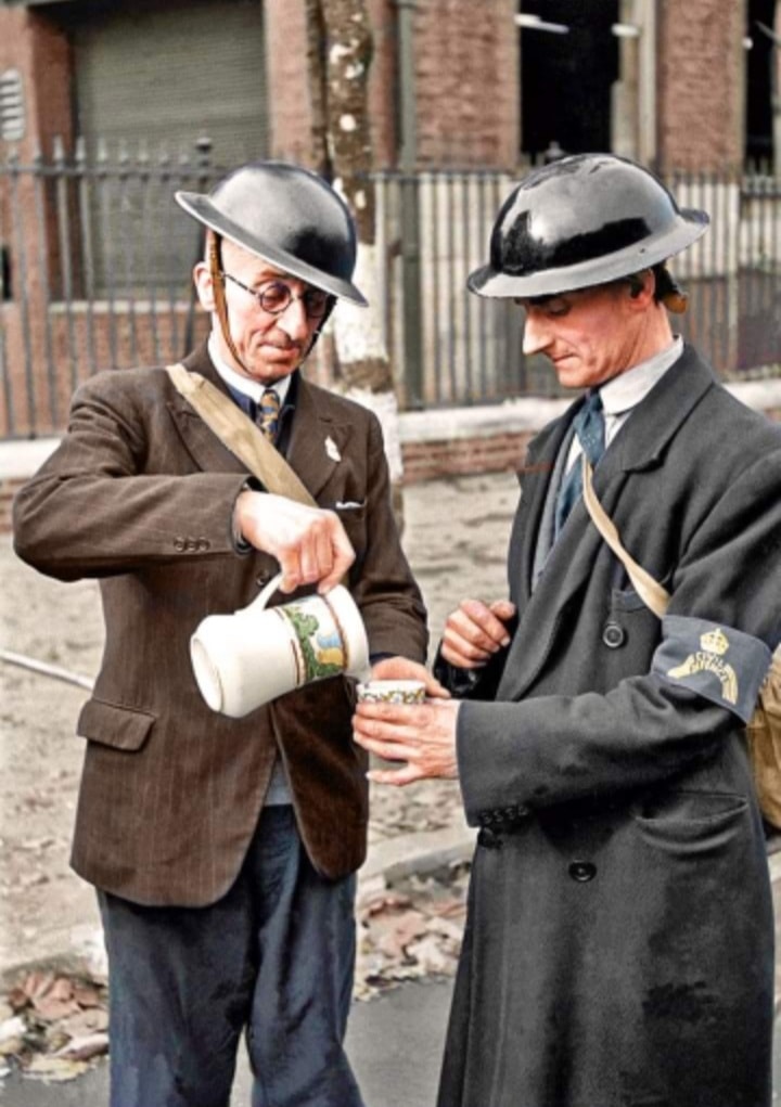 Two Wardens Share A Cuppa
