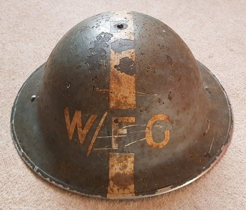 WW2 ARP Civil Defence Warden / Fire Guard Helmet