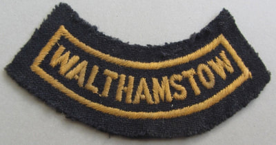 WW2 Walthamstow Civil Defence area marking badge.