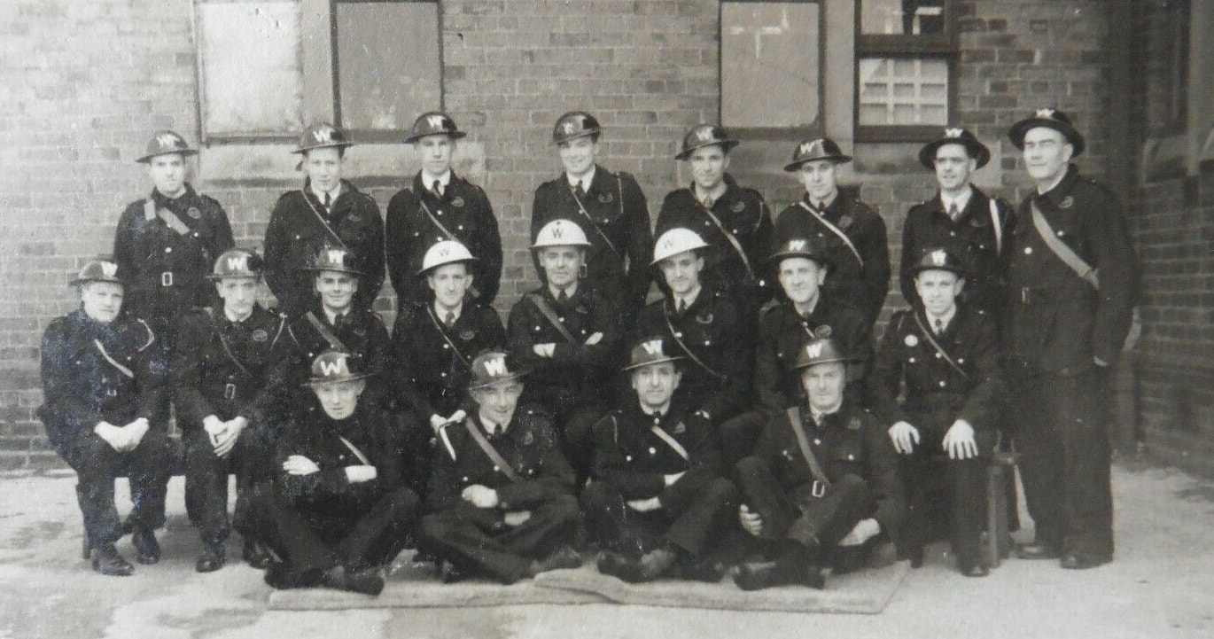 Early War ARP Wardens In Bluette Overalls Photo