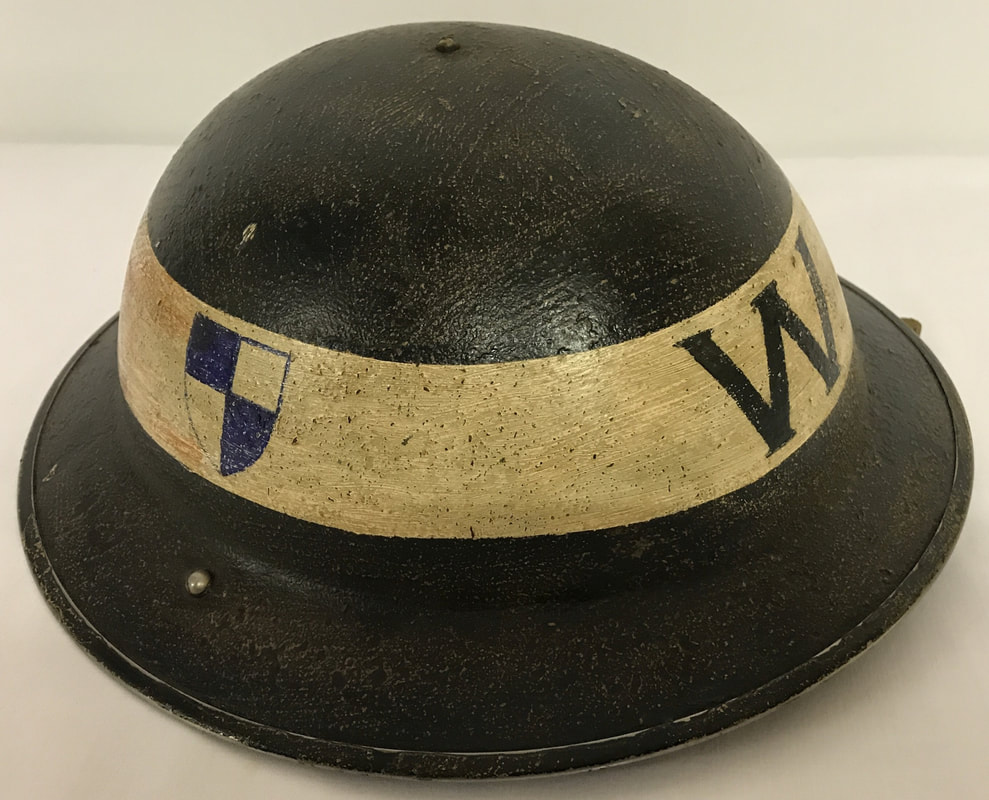 Curious WW2 Warden's Helmet Markings