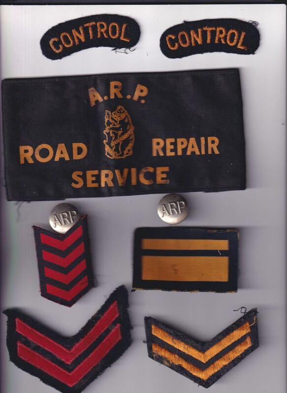 Various Civil Defence insignia