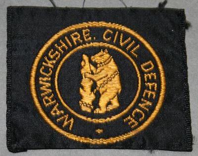 WW2 Warwickshire Civil Defence badge.