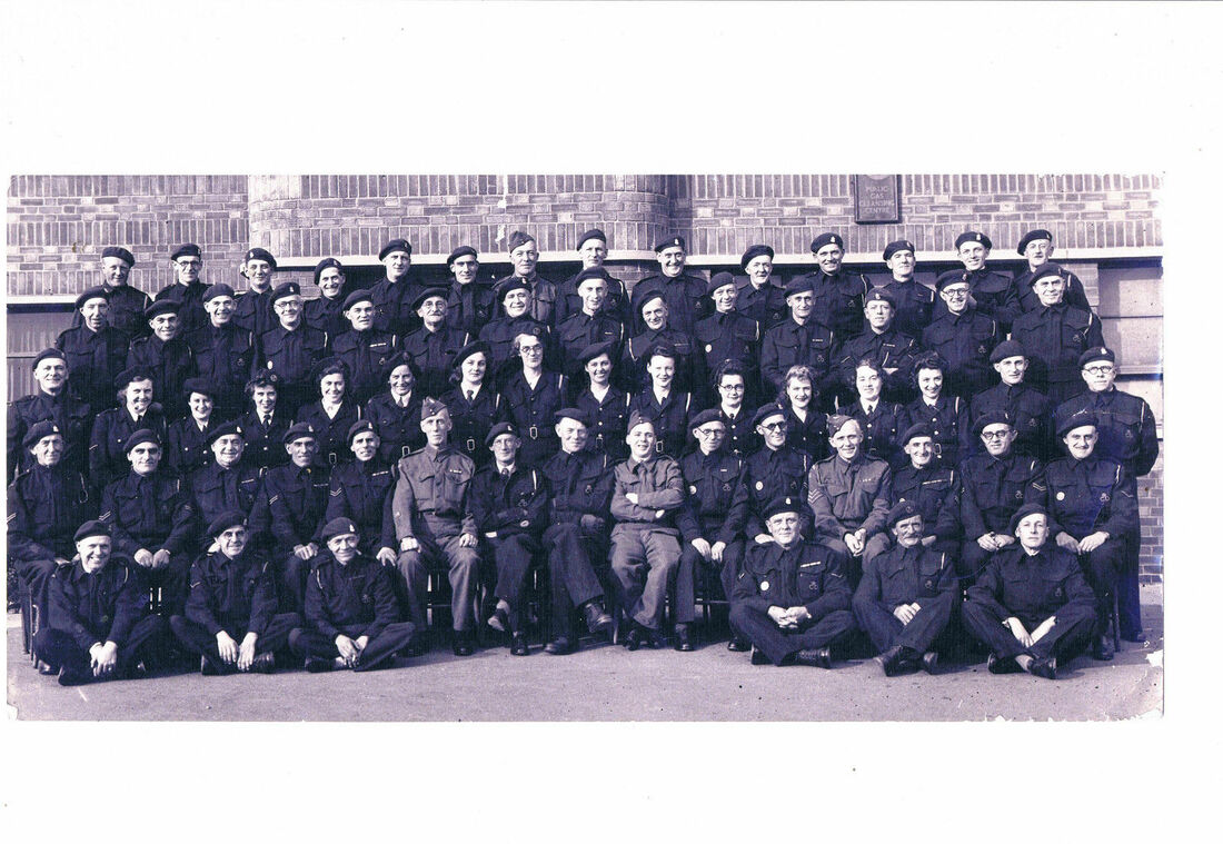 1944 Ipswich ARP Civil Defence Group Portrait