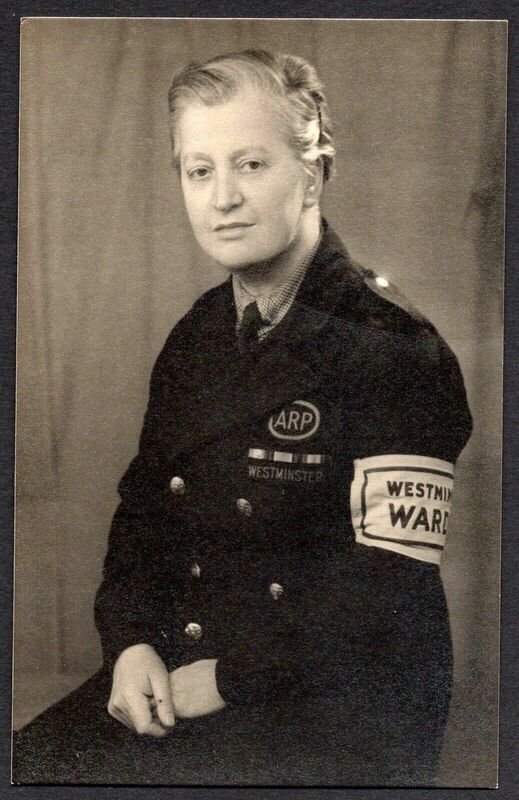 WW2 Westminster ARP Warden portrait