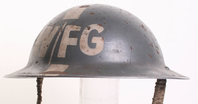A Warden/Fire Guard helmet.