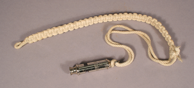 WW2 ARP Warden and Civil Defence White Shoulder Lanyard.