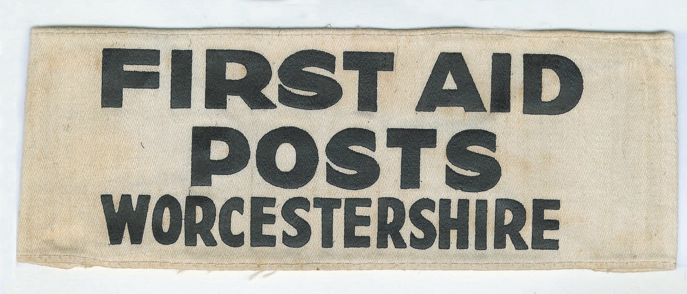 WW2 Worcestershire First Aid Posts Armband