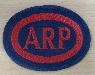 Woven Oval ARP Breast Badge 