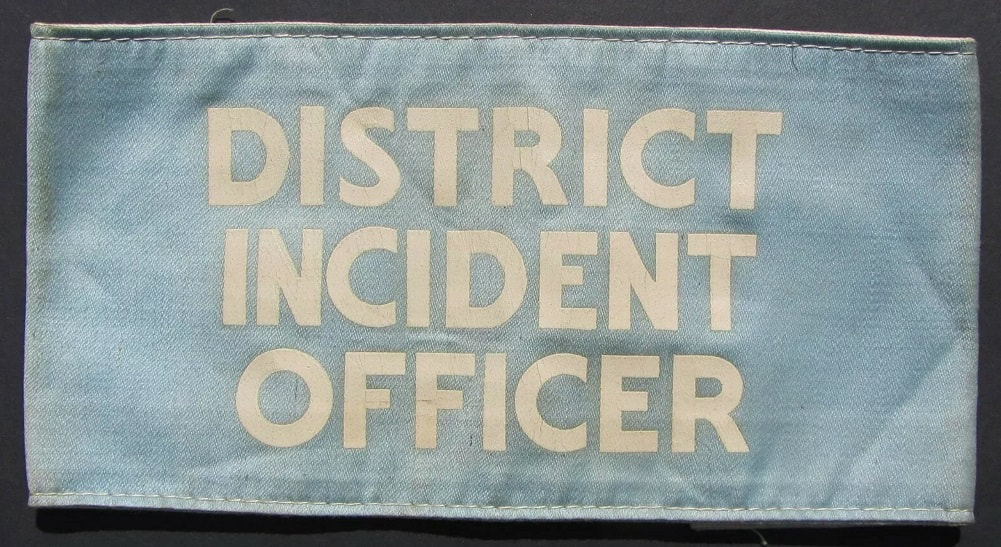 WW2 Civil Defence / ARP District Incident Officer Armband