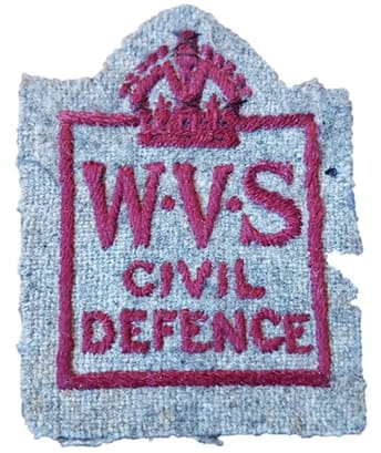 WW2 embroidered WVS badge