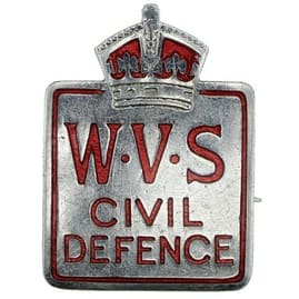 Second pattern WVS badge with enamel lettering